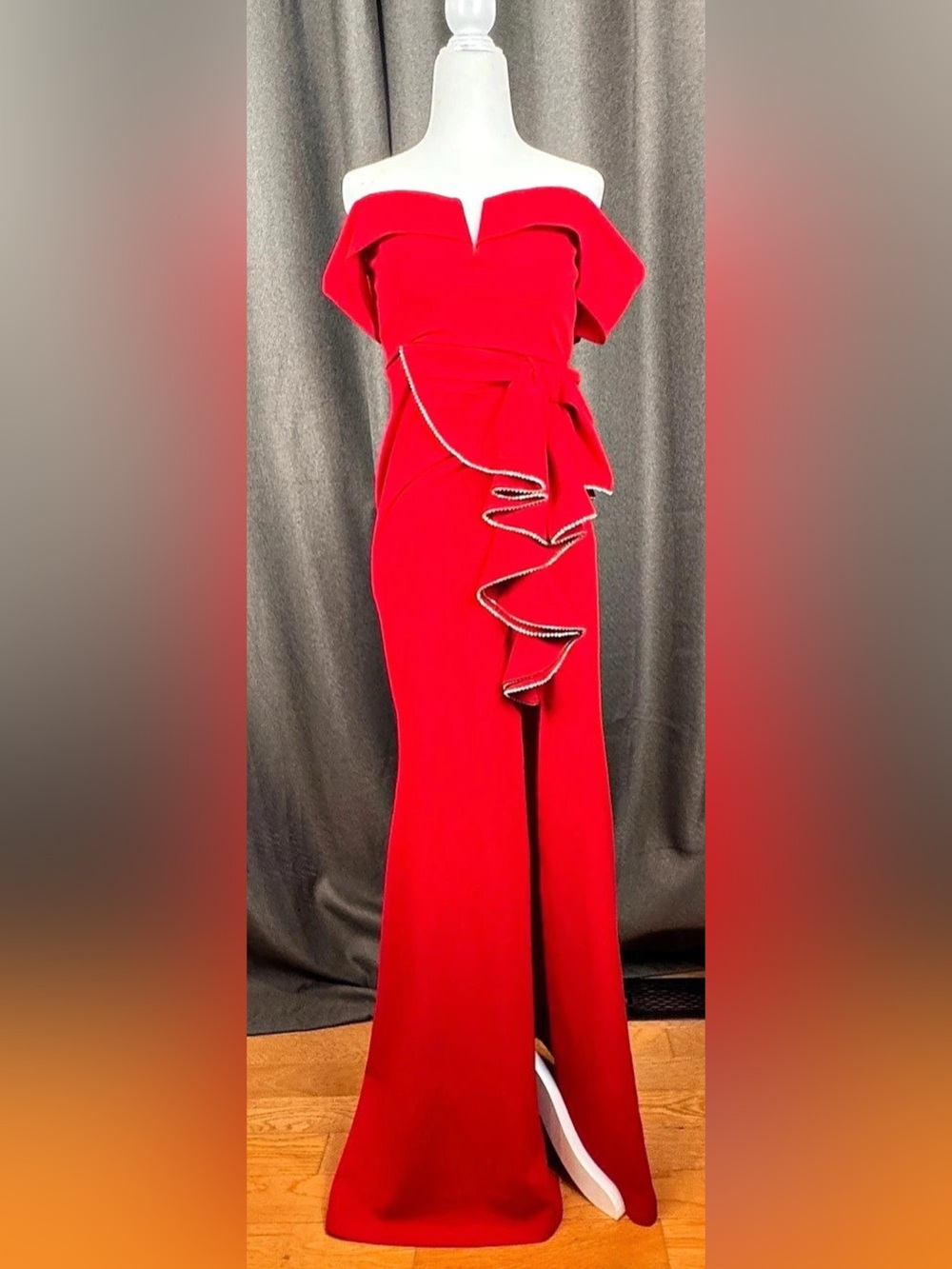 Symphony Red Maxi Dress Size Small
